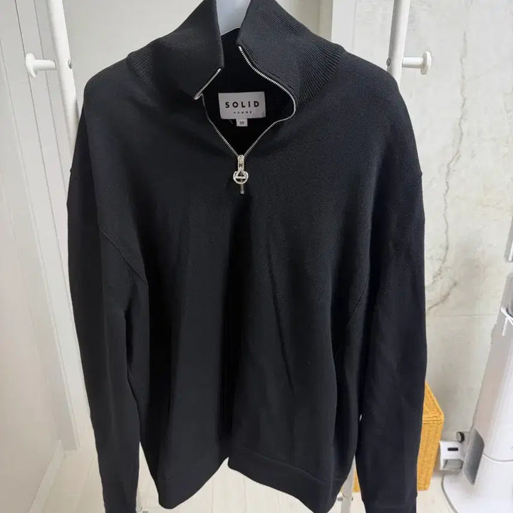 [BUNJANG] Solid Homme Knit Zip-Up Cardigan / 솔리드옴므 니트 집업가디건