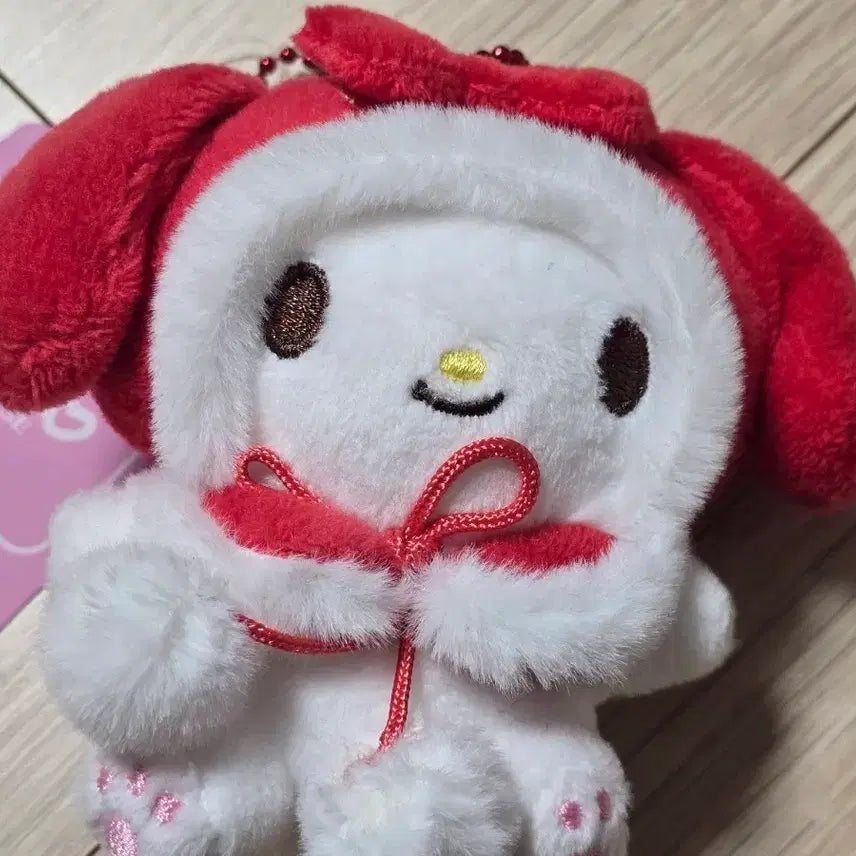 [BUNJANG] Sanrio My Melody Winter Cloak Plush Keychain / 산리오 마이멜로디 겨울 망토 인형 키링