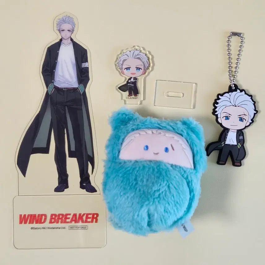 [BUNJANG] Wind Breaker Umemiya Mini Acrylic Stand &amp; Tapinui Bundle Set / 일괄) 윈브레 우메미야 타피누이 미니 아크릴 키링 pet 스탠드 세트