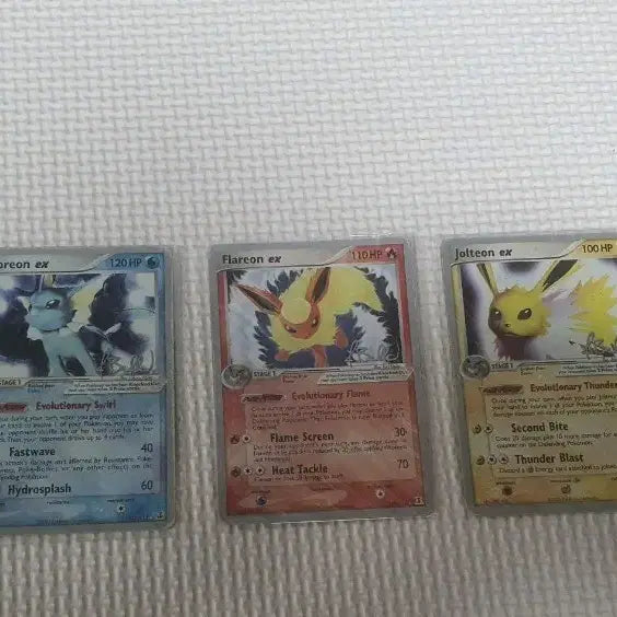 [BUNJANG] North American Pokemon Card Eevee Evolution Autograph Card Set / 북미포켓몬카드 이브이진화 싸인카드