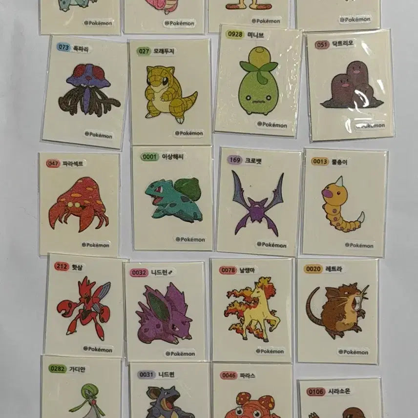 [BUNJANG] Pokemon Stickers Assorted / 매일 갱신) 포켓몬 띠부씰 여러종류