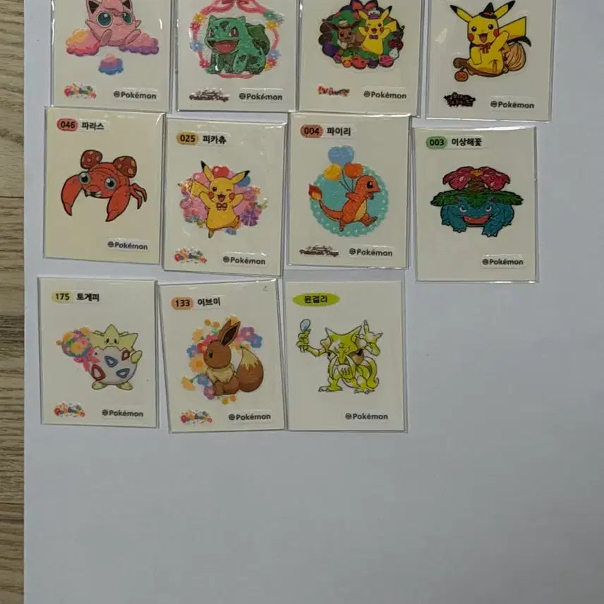 [BUNJANG] Pokemon Stickers Assorted / 매일 갱신) 포켓몬 띠부씰 여러종류