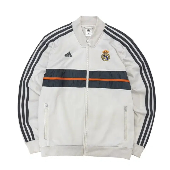 [BUNJANG] Adidas Real Madrid Track Top Football Jersey White (M) / 아디다스 레알마드리드 트랙탑 축구져지 화이트 (M)