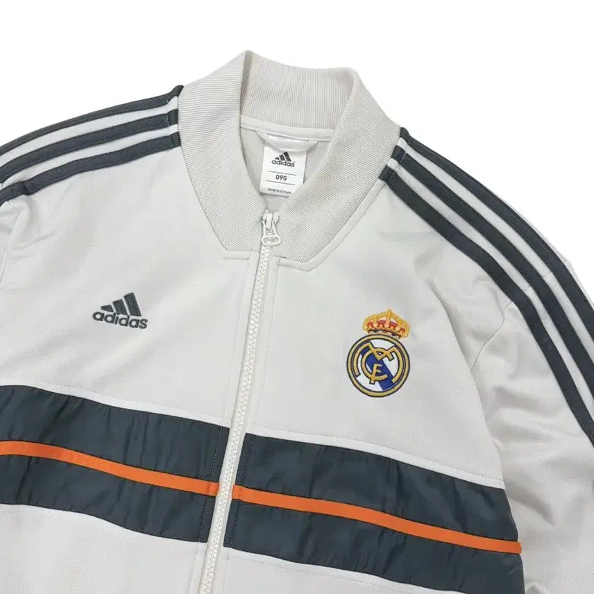 [BUNJANG] Adidas Real Madrid Track Top Football Jersey White (M) / 아디다스 레알마드리드 트랙탑 축구져지 화이트 (M)