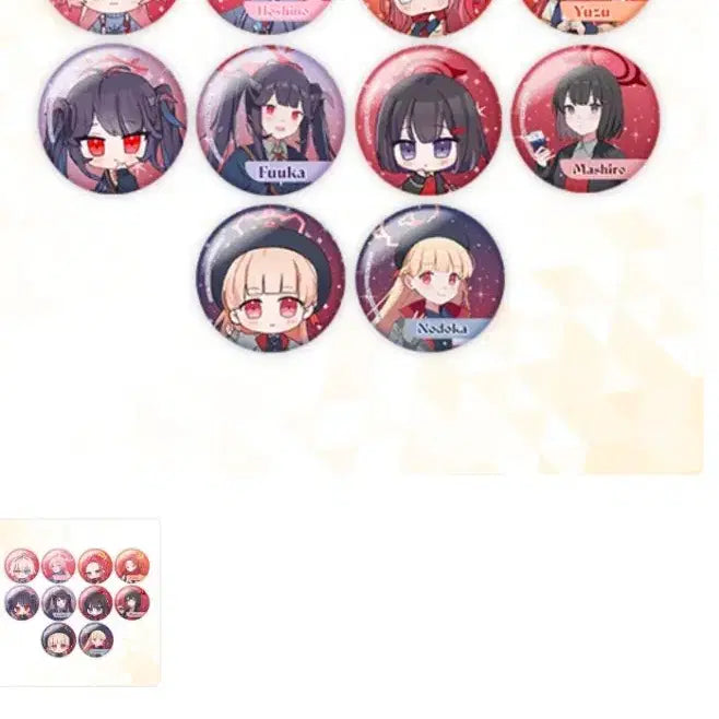 [BUNJANG] Blue Archive x V Square Collaboration LD Can Badge Set / 블루아카이브 브이스퀘어 콜라보 LD캔뱃지 세트