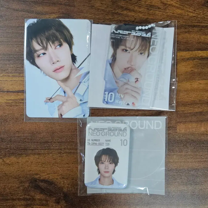 [BUNJANG] NCT TEN 10th Anniversary Pop-up Metal Badge Lenticular Photocard Bundle Set / 네오그라운드 텐 메탈 뱃지 입장포카 렌티큘러 일괄