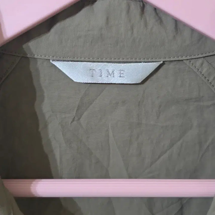 [BUNJANG] TIME Khaki Shirt Jacket Size 100 / 정품 타임(TIME) 카키색 셔츠 자켓 100