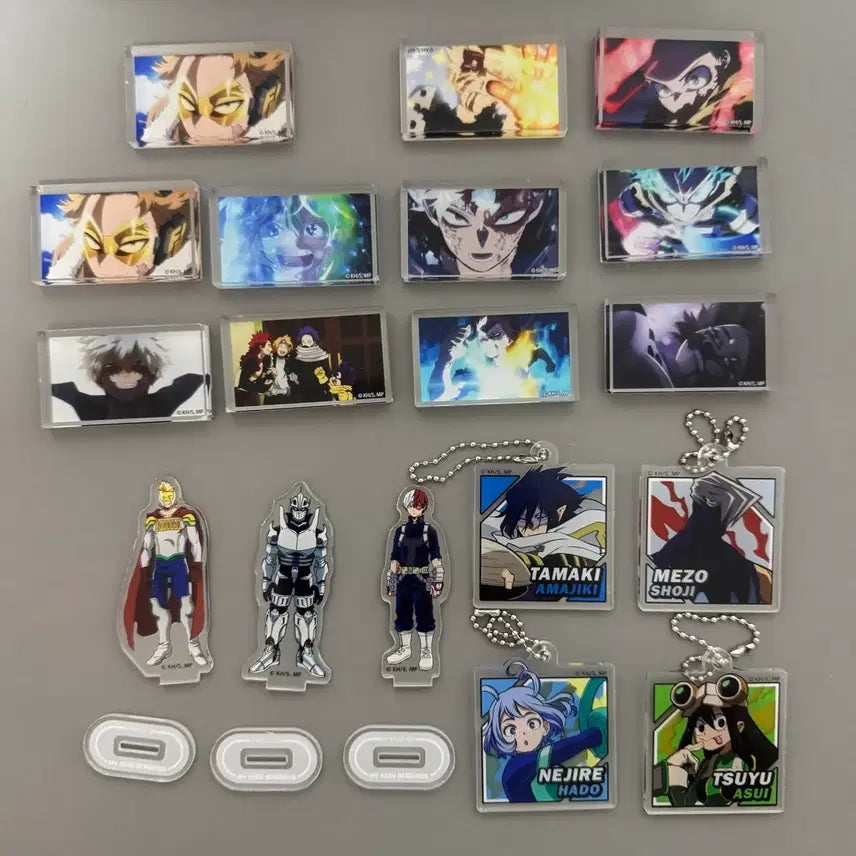 [BUNJANG] My Hero Academia Acrylic Block, Keyring, and Standee Bundle / 다이소 나히아 히로아카