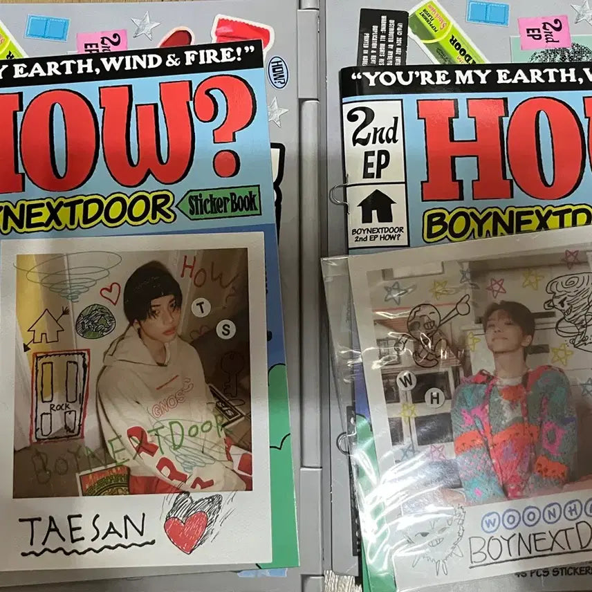 [BUNJANG] BOYNEXTDOOR HOW? Sticker Book Bundle Set / 보넥도 HOW? 스티커북 일괄 판매