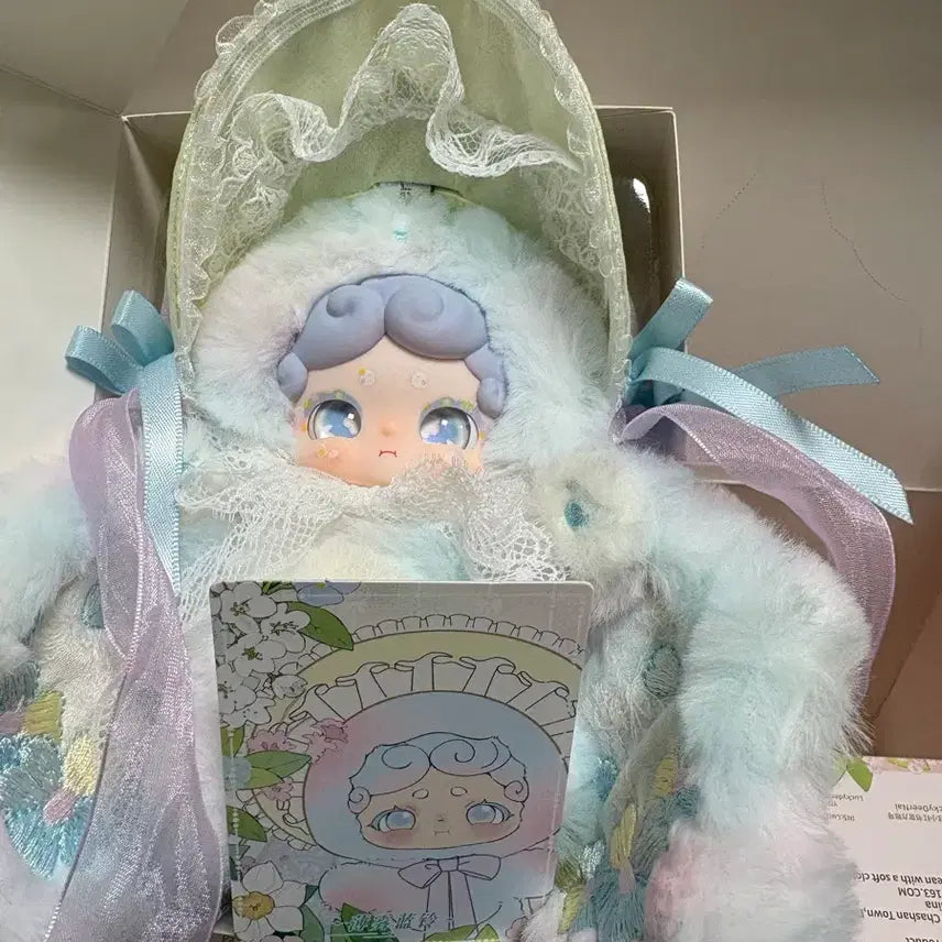[BUNJANG] Baby 3 Lucky Draw BamToki V6 Teatime Cotton Candy Two Eyes Figure / [정품] 베이비쓰리 럭키디어나이 밤토끼 v6 티타임 솜사탕 투눈