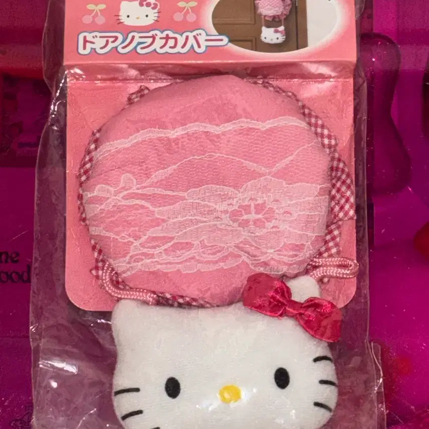 [BUNJANG] Sanrio Cherry Kitty Door Handle Cover / 고전 산리오 체리 키티 문 손잡이 프릴 커버