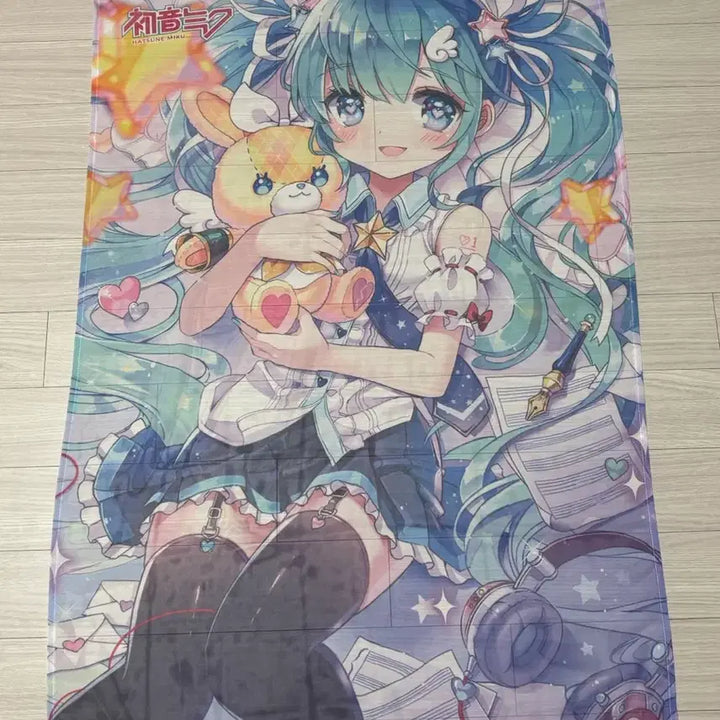 [BUNJANG] Hatsune Miku Fabric Poster Tapestry (Official Goods) / 하츠네 미쿠 하남 팝업 패브릭 포스터 태피스트리 공식 굿즈