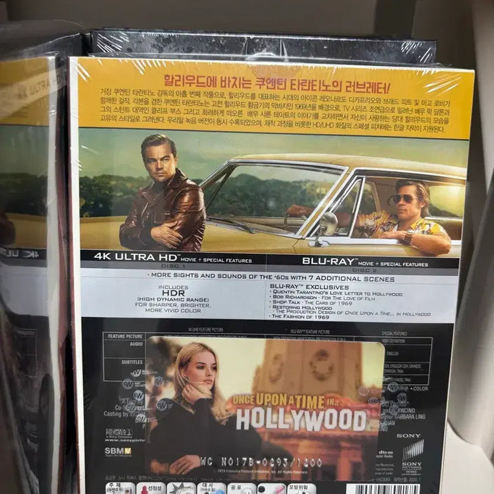 [BUNJANG] Once Upon a Time in Hollywood 4K Lenticular O-Ring Case Steelbook Limited Edition / 원스어폰어타임인할리우드 4k 렌티