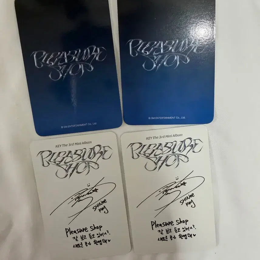 [BUNJANG] SHINee Key Pleasure Shop Photocard Bundle Set / 샤이니 키 플레져샵 포카 4종일괄