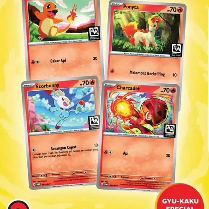 [BUNJANG] Pokemon Indonesia Gyu-Kaku Promo Pack (Mega Evolution) - 2 Pack Bundle / [포켓몬카드] 인도네시아 규카쿠 프로모팩 2팩 일괄 판매합니다