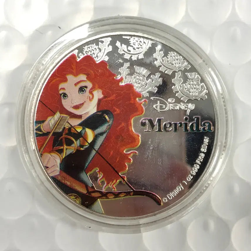 [BUNJANG] Disney Merida 2020 Colorized Coin D100 / [미사용] 2020년 디즈니 메리다 색채 주화 동전 D100