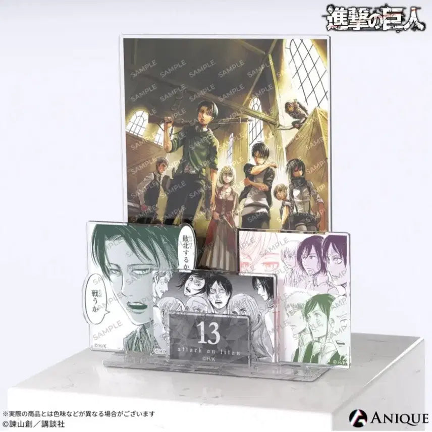 [BUNJANG] Attack on Titan Levi Survey Corps Diorama Acrylic Stand Figure / 진격의거인 진격거 13권 리바이 조사병단 디오라마 아크릴 스탠드 피규어