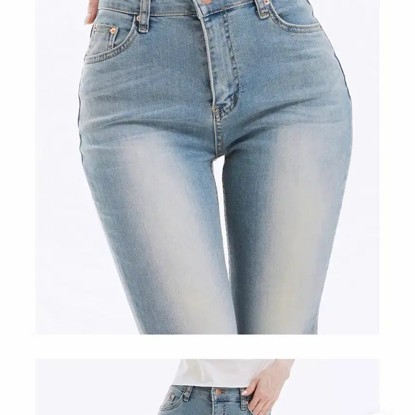 [BUNJANG] Nvey Summer Bootcut Denim Pants - Light Wash (Size S) / 네비 썸머 부츠컷 데님팬츠 S 연청