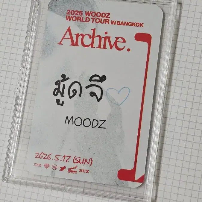 [BUNJANG] WOODZ Cho Seung Youn Bangkok Concert Photocard / 우즈 조승연 방콕콘서트 기념포카