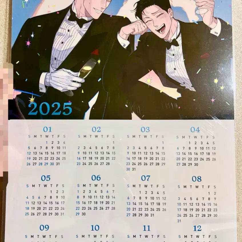 [BUNJANG] Rose and Champagne 2025 Calendar POB / 장미와샴페인 장샴 특전 2025 달력 캘린더