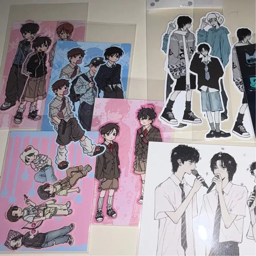 [BUNJANG] Ateez Seonghwa Bon Voyage Sticker Postcard Set / 처분 보넥도 성호 스티커 엽서 생카 특전 민수님 진저님 양도