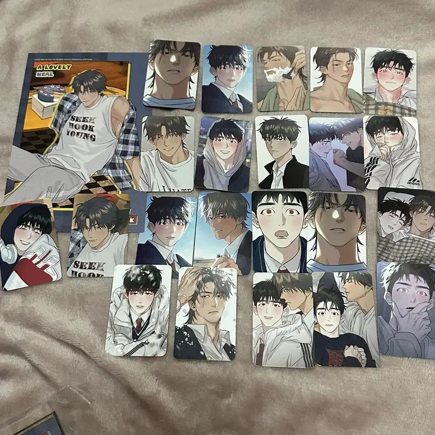 [BUNJANG] Bom Sweethome Sikbugyeong Signature Postcard Collection Bundle Set / 봄스윗홈 식후경 시그 엽서 컬렉션 포카 컬포 일괄