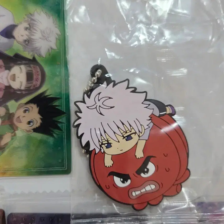 [BUNJANG] Hunter x Hunter Killua Itazura Card 8 pcs, Rubber Strap 1 type Bundle Set / 헌터헌터 키르아 이타쟈가8장,러버스트랩1종 일괄판매