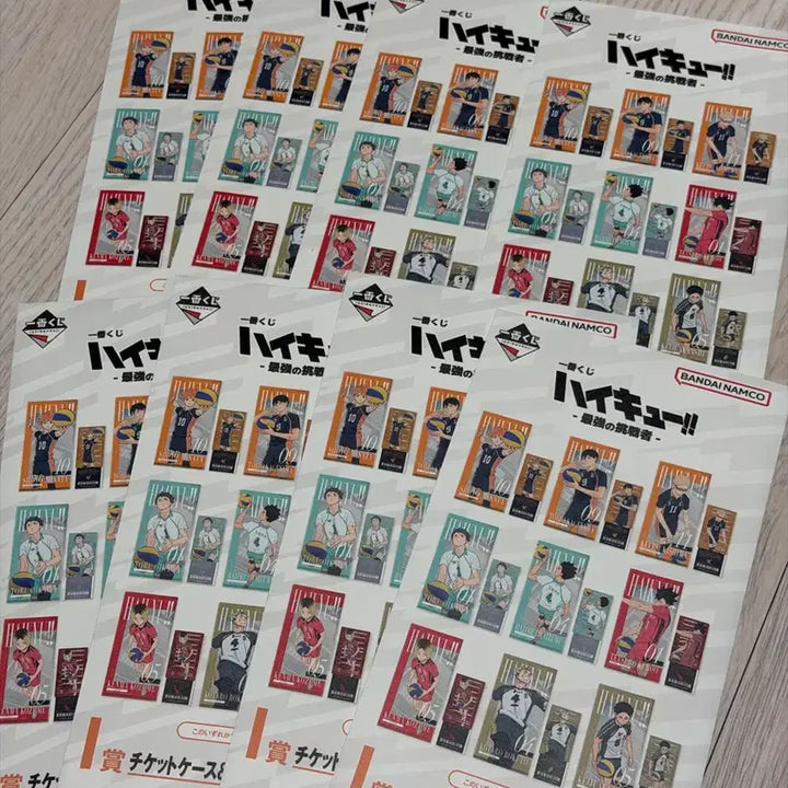 [BUNJANG] Haikyu!! Ichiban Kuji I Prize Ticket Case &amp; Clear Card Bundle Set (Sealed) / [일괄] 미개봉 랜덤) 하이큐 이치방쿠지 I상 티켓 케이스 클리어 카드