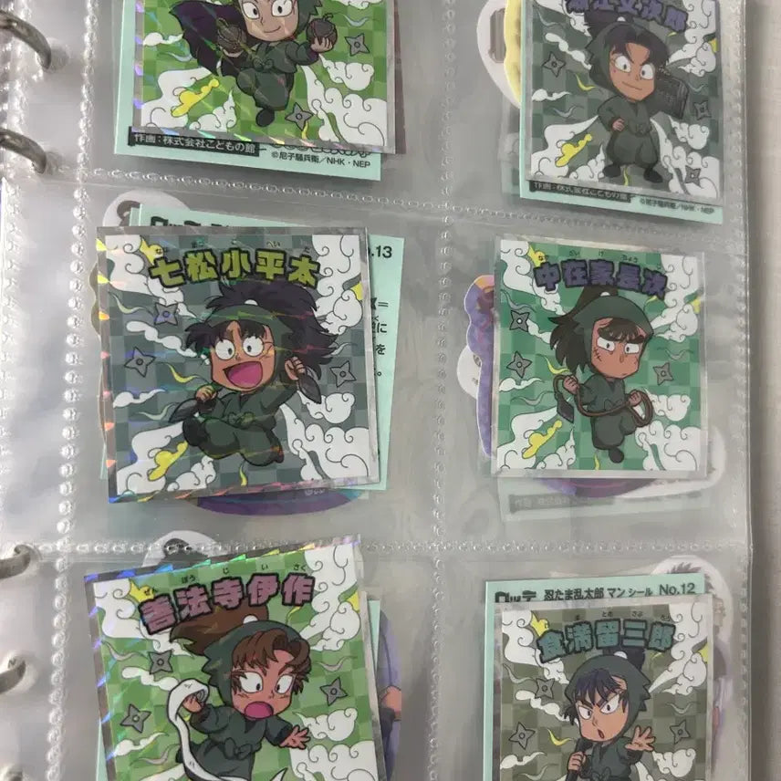[BUNJANG] Nintama Rantarou FamilyMart Manchoko Seal Sticker Full Set / 닌타마 란타로 패밀리 마트 패미마 만초코 씰 스티커 전종 올컴플릿 세트