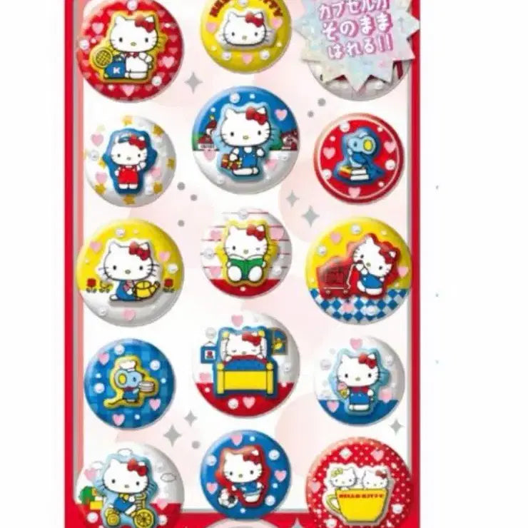 [BUNJANG] Hello Kitty Capsule Seal Stickers / 헬로키티 캡슐 씰 스티커