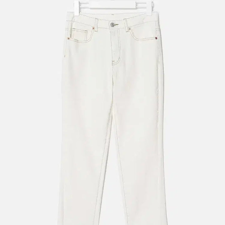 [BUNJANG] 8SECONDS Stitch Straight Pants Ivory / 에잇세컨즈(8SECONDS) 아이보리 스티치 스트레이트 팬츠