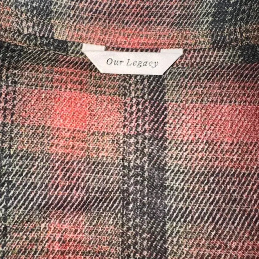 [SOLD OUT] 아워레가시 보로우드 셔츠 빅 럼버체크 프린트