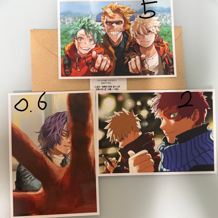[BUNJANG] My Hero Academia Original Art Exhibition Snapshot Bromide / 나히아 원화전 스냅샷 브로마이드 히로아카 나의히어로아카데미아