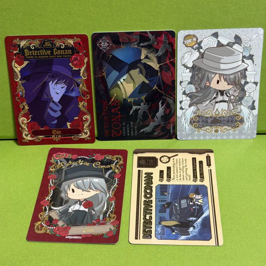 [BUNJANG] Detective Conan Chinese Edition Trading Cards (Reprint) Official Jin Set / 명탐정 코난 중국판 트레이딩 카드 중판 공식 진 5종