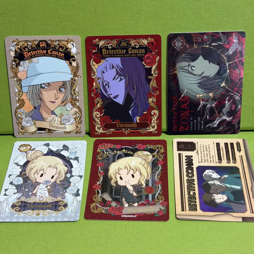 [BUNJANG] Detective Conan Chinese Edition Trading Card Set Vermouth 6 Types / 명탐정 코난 중국판 트레이딩 카드 중판 공식 베르무트 6종