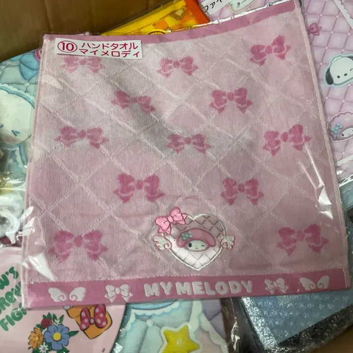 [BUNJANG] Sanrio My Melody Atari Kuji Pink Ribbon Hand Towel / 산리오 마이멜로디 아타리 쿠지 10번 핑크 리본 핸드타올