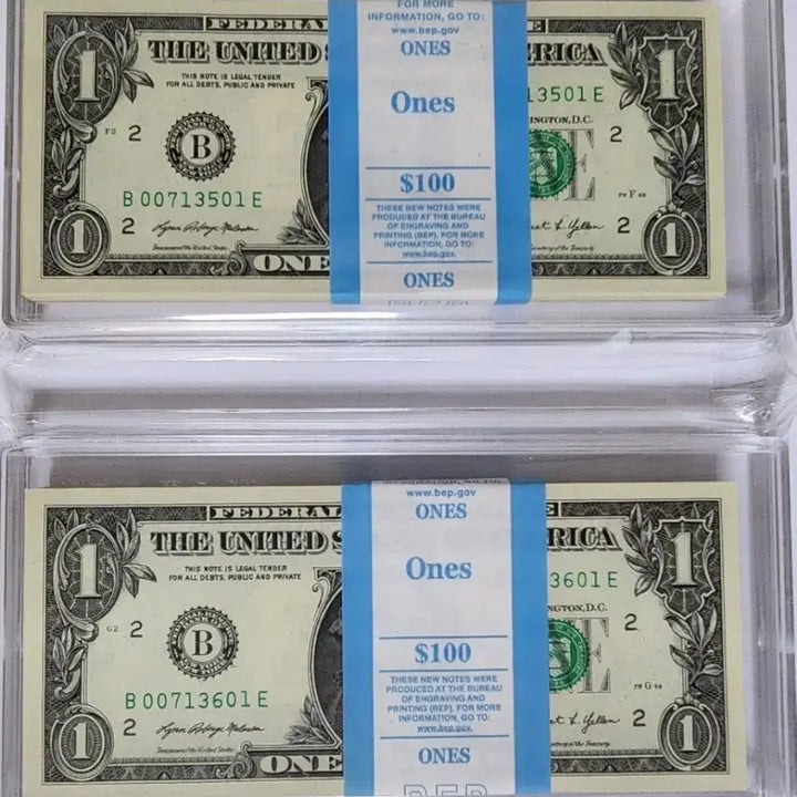 [BUNJANG] US 2021 $1 "007" Point Banknotes Bundle / 미국 2021년 1달러, 007포인트 다발 {지폐}