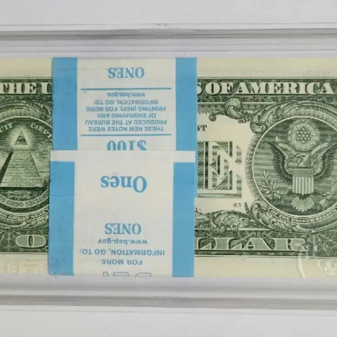 [BUNJANG] US 2021 $1 "007" Point Banknotes Bundle / 미국 2021년 1달러, 007포인트 다발 {지폐}