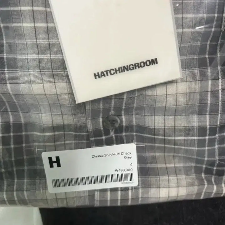 [BUNJANG] Hatching Room Classic Shirt Multi Check Grey / 해칭룸 클래식 셔츠 멀티 체크 그레이