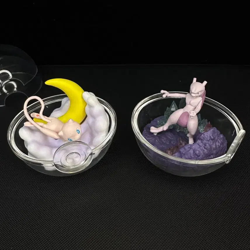 [BUNJANG] Pokemon Re-Ment Terrarium Legendary Pokemon (Mew, Mewtwo) Set / 포켓몬 리멘트 테라리움 전설의포켓몬(뮤,뮤츠)