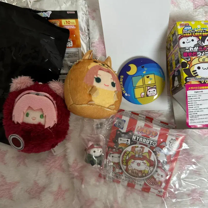 [BUNJANG] Naruto Sakura Megacat Tapinui Bundle Set / 나루토 사쿠라 메가캣 타피누이 일괄양도