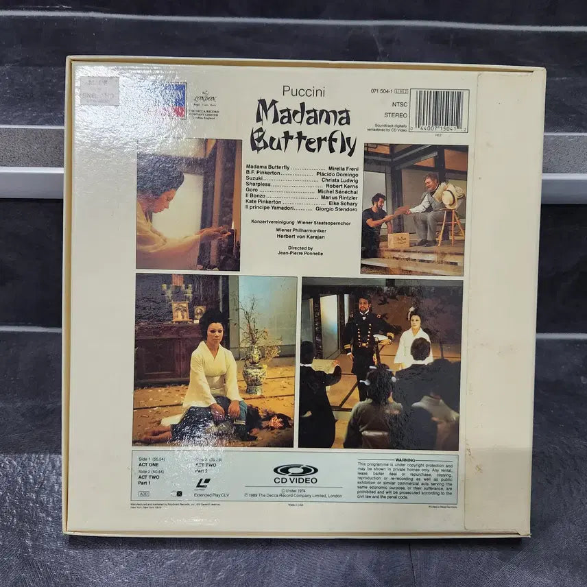 [BUNJANG] Madama Butterfly Puccini LaserDisc / 레이저디스크(2LD)  나비부인 PUCCINI