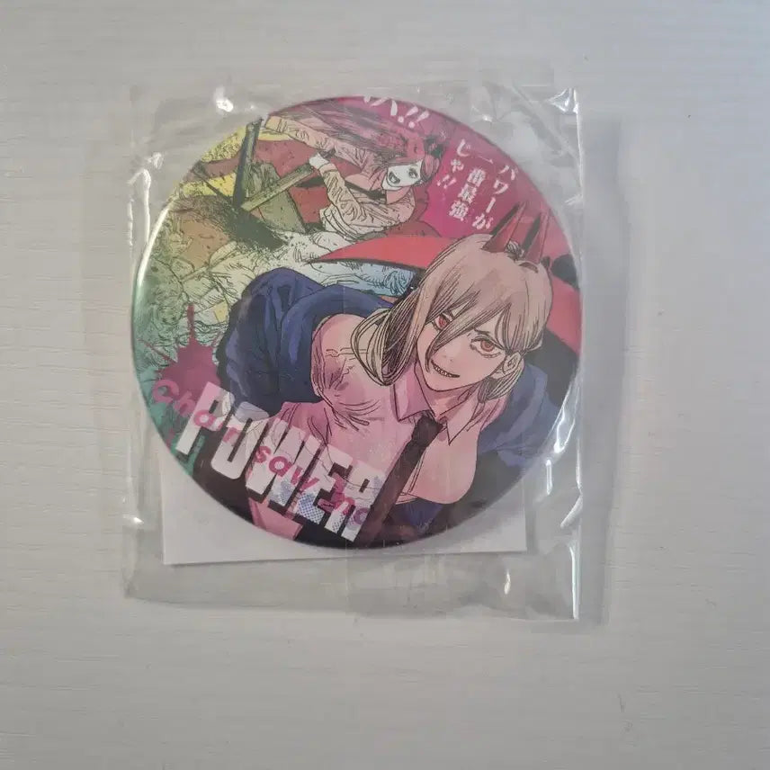 [BUNJANG] Chainsaw Man Power Original Illustration Can Badge (Sealed, Limited) / [미개봉 한정 ] 체인소맨 파워 원화 캔뱃지