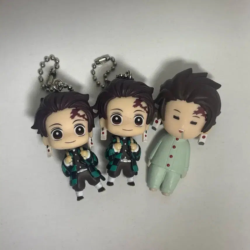 [BUNJANG] Demon Slayer Tanjiro Bundle Set Figure Keychain / 일괄) 귀칼 귀멸의 칼날 탄지로 피규어 키링