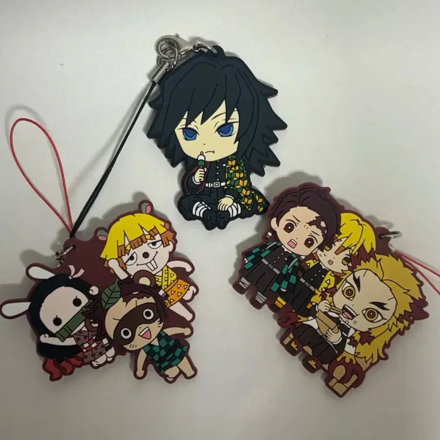 [BUNJANG] Demon Slayer: Kimetsu no Yaiba Rubber Strap Bundle Set / 일괄) 귀칼 귀멸의 칼날 러버스트랩 기유 탄지로 젠이츠 렌고쿠
