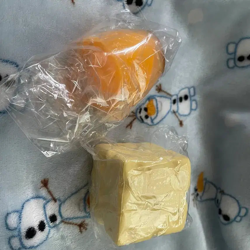 [BUNJANG] Pudding Crunch Slime &amp; Cheese Squishy Set / 푸딩 크런치 슬랑이 + 치즈 스퀴시 = 반택비포함