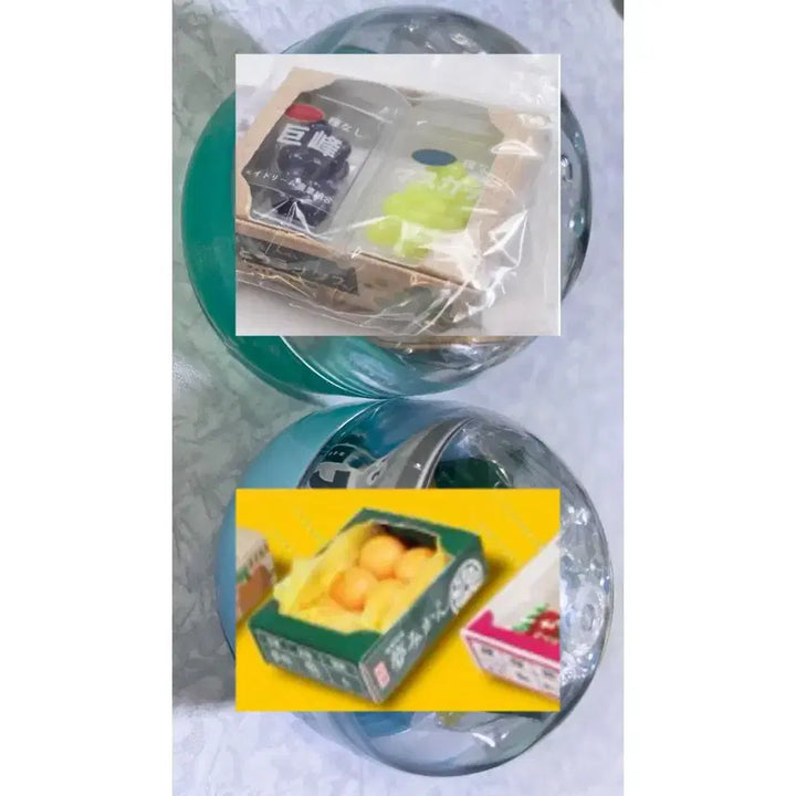 [BUNJANG] Punito Fruit Box Mascot 2pc Bundle Set (Orange, Grape) / (미개봉) 과일상자 마스코트 2종 일괄 포도 오렌지