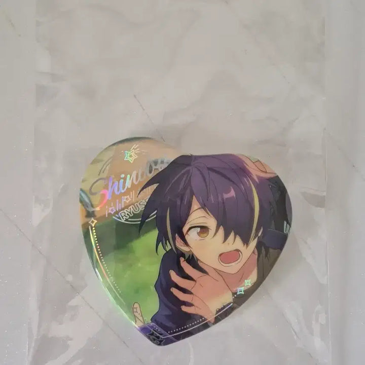 [BUNJANG] Ensemble Stars Shinobu Heart Can Badge / 앙상블스타즈 앙스타 시노부 하트 캔뱃지