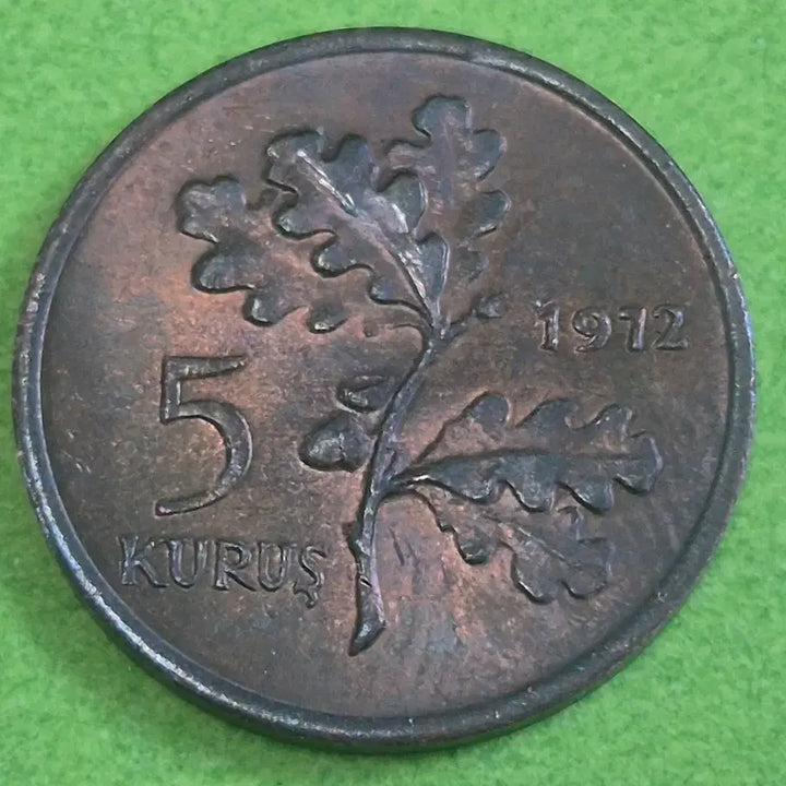 [BUNJANG] 1972 Turkey 5 Kuruş Coin / [희귀] 1972 터키 5쿠루시 동전M3443