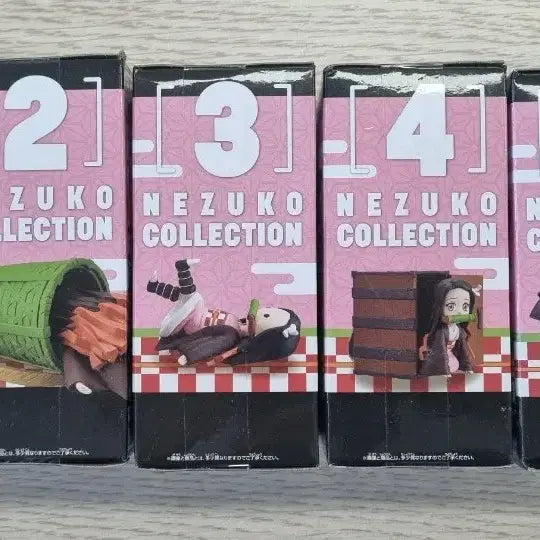 [BUNJANG] Demon Slayer Nezuko Figure Collection Set (1-5) / 귀멸의 칼날 네즈코 피규어 컬렉션 1~5 세트